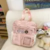Bolsa Transversal para Meninas, Bolsa Ita Transparente Estilo Japonês Fofa de Grande Capacidade, Bolsa Tote de Grande Capacidade, Bolsa de Ombro para Estudante