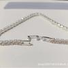 Al por mayor transfronterizo Amazon Europeo y Americano 4.0mm pulsera de diamantes completos Cadena de tenis fila única Joyería de pulsera de tenis