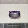 Comedero para mascotas electrochapado personalizado, comedero para gatos de color degradado, comedero para perros, comedero anti-derrame, bebedero para gatos, comedero anti-atragantamiento de alimentación lenta