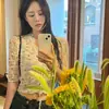 Top Floral con Cuello en V y Adorno de Encaje Estilo Ins Coreano, Ropa Femenina de Moda Coreana Nueva