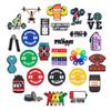 Accesorios para Zapatos Deportivos y de Fitness, Hebillas Decorativas de PVC Crocs, Hebillas de Flor de Goma Suave para Zapatos, Hebillas Decorativas de Mancuernas, Hebillas