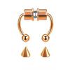 Venta al por mayor del fabricante Anillos Magnéticos para la Nariz Acero de Titanio Clip Magnético para la Nariz sin Perforación Joyería para Perforaciones Transfronteriza Tachuelas para la Nariz de Moda Europea y Americana