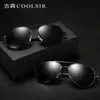 Óculos de Sol Estilo Aviador para Homens, Óculos de Sol Polarizados de Metal, Óculos de Sol de Alta Qualidade com Proteção UV