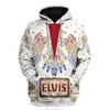 2023 Popular Personaje Transfronterizo Europeo y Americano ELVISelvis Ropa de Actuación Sudadera COS para Hombre Sudaderas con Capucha Pantalones para Hombre y Mujer