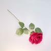 Flor Rosa de Veludo Simulado Pérola Rosa Casa Hotel Casamento Dia dos Namorados Decoração de Parede Flor de Seda Flor Falsa Alta Simulação