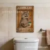 Calcomanías termoadhesivas hechas a medida para uso transfronterizo, con divertidos diseños temáticos de gatos, café y baño, adecuadas para decoración del hogar y arte de pared