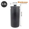 Acero Inoxidable 304 Barril para Cerveza Artesanal Barril Mini Barril de Licores Barril de Cola Barril de Presión para Fermentación Secundaria de Cerveza Artesanal
