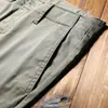 Estación europea primavera y verano delgados para hombre Tencel liso transpirable sin planchado antiarrugas rectos holgados pantalones casuales de negocios