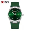 Nuevo Reloj de Hombre Transfronterizo Oufani, Simple de Tres Manecillas con Calendario para Negocios, Reloj de Cuarzo de Aspecto Elegante para Mujer con Patrón de Sol