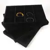 Caja de Joyería Negra de Terciopelo para Guardar Anillos, Collares, Pulseras, Colgantes, Accesorios de Exhibición para Puestos, Bandeja para Joyería