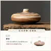 Jarrón de Cerámica Wabi-Sabi Zen Manchado Chino Arreglo de Flores Secas Decoraciones Retro Nostálgicas Adornos Decorativos Encimera Arreglo de Flores Hidropónicas