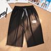 Shorts de Verão 2025 Masculino Respirável Calças de Cinco Pontos Moda Jovem Marca Tendência Levemente Elástico Solto Calças Casuais Esportivas para Meninos