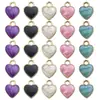 Pacote Misto de 25 Corações com Gotejamento de Óleo Liga Metálica DIY Pulseira Colar Pingente Acessórios Charms de Dia dos Namorados
