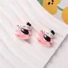Accesorios de resina de dibujos animados para hacer uno mismo, con polvo negro, para jugar con gatos, crema de gel, horquilla hecha a mano, funda para teléfono móvil, hebilla para zapatos, accesorios