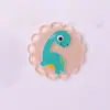 Parche de Resina de Dinosaurio Versión Q de Dibujos Animados Accesorios para el Cabello DIY Tocado Pasador Imán para Nevera Accesorios para Funda de Teléfono Móvil Amuletos para Taza de Agua