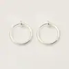 Pendientes Redondos de Moda Aro para la Oreja Temperamento de Alta Gama Agujeros para las Orejas Simples Accesorios para la Oreja Estilo Europeo y Americano Moda para Mujer Primavera Clip para la Oreja