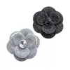 Novos Ornamentos de Flor de Laço Tridimensional para Sapato, Acessórios de Sapato Feminino com Strass, Presilhas de Cabelo, Acessórios DIY Feitos à Mão Venda por Atacado