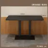 Juego de Mesa y Sillas Rectangulares de Lujo Ligero para Restaurantes de Comida Rápida, Mesas de Comedor Comerciales y Comedores