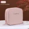 Nova bolsa de armazenamento de pulseiras de camada dupla, bolsa de armazenamento de joias de cristal e pérola, bolsa de joias para pulseiras e braceletes, bolsa de acessórios requintada