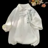 Camisa Curta Tendência Estilo Chinês Nova da Nasa para Homens, Verão 2026 Nova Camisa Tendência de Seda Gelada Jaqueta Masculina
