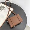 Bolsa de ombro único masculina 2023 nova bolsa de caixa ins moda fotógrafo de rua pequena bolsa quadrada sem logotipo bolsa mensageiro maré
