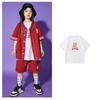 Hip Hop Street Dance Marca de Moda Roupas Infantis Verão Roupas Da Moda Dos Meninos Conjunto de Bateria Infantil Roupas de Performance de Dança Terno Das Meninas