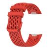 Adequado para Pulseira de Relógio Fitbit Charge6 Charge5 Estilo Furo Cor Única Silicone Pulseira de Relógio Oficial Mesmo Estilo
