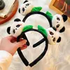 Diadema de Peluche de Panda Huahua Pinza para el Cabello Diadema de Dibujos Animados Accesorio para el Cabello Antideslizante para Lavarse la Cara