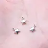 8x7mm 0.3g Aleación Multicolor Accesorios para Joyería Retro DIY Sol, Luna y Estrellas Colgante Pequeño de Estrella