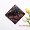 Lenço Quadrado de Seda de Poliéster Jacquard Tinto em Fio Novo Primavera-Verão 2025 Moda Cavalheiro para Terno, Lenço de Bolso Atacado
