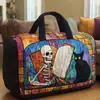 Bolsa de Viaje Acolchada de Algodón Estilo Nuevo 3D Marca Independiente Serie de Gatos 4 Bolso de Mano Estampado de Moda para Mujer