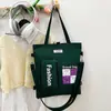 Bolso Tote Estilo Nuevo 2025, Bolso para Libros, Mochila Grande de Lona para Estudiantes, Bandolera Cruzada de un Solo Hombro, Bolso Multiusos para Tutorías, Ligero