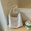 Bolso de Mano Estilo Perezoso para Mujer 2026 Nuevo Otoño Moda Casual Lunares Bolso de Hombro Único Gran Capacidad Bolso Tote para Viaje Diario