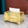 Caja de Pañuelos Estilo Europeo Desmontable para Sala de Estar en Casa, Caja de Servilletas para Restaurante Occidental, Caja de Almacenamiento de Pañuelos para Mesa de Café