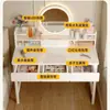 Dormitorio Estilo Crema Apartamento Pequeño Modelo Nuevo Ahorro de Espacio Tocador Simple Tocador Pequeño de Maquillaje