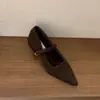 Zapatos Mary Jane de Lana Estilo Retro con Punta Aguda, Boca Baja, Tacón Grueso, Hebilla de Una Línea para Mujer con Forro de Terciopelo y Versátiles Zapatos Peludos