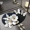 Alfombrilla de baño de mariposa más vendida, alfombrilla de pie absorbente de agua para la entrada del baño, antideslizante, resistente a la suciedad, resistente al desgaste, alfombrilla de suelo de tierra de diatomeas para uso doméstico