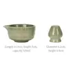 Bol de Matcha, Batidor de Té Japonés, Bol de Matcha de 100 Púas, Soporte de Cerámica para Batidor de Té, Batidora, Cepillo de Bambú Japonés para Matcha, Juego de Batidor de Té