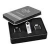 Memoria USB de Metal para Coche con Música y Logo Grabado a Láser, Memoria USB de Regalo Empresarial, Portátil de Metal, Venta al por Mayor de Fábrica