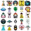50 Pegatinas de Ovnis Dibujos Animados Fantasía Creativo Extraterrestre Et Graffiti Impermeables Funda de Teléfono Caja de Almacenamiento Pegatinas