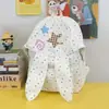 Mochila de orelha de coelho estrela de desenho animado estilo coreano para mulheres, mochila escolar estilo universitário para estudantes, grande capacidade, mochila fofa e fresca