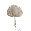 Festival del Bote del Dragón Ventilador de Juncia Pequeño Hecho a Mano Tejido Corazón Ventilador Pequeño Material DIY Floral Coche Hogar Decoración para Colgar