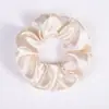 Scrunchies Europeus e Americanos Transfronteiriços 58 Cores Elásticos de Cabelo de Cetim Brilhante Elásticos de Cabelo Simples de Cetim Liso Elásticos para Rabo de Cavalo Alto para Mulheres