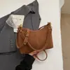 Bolso de Gran Capacidad para Mujer 2025 Invierno Nueva Moda Bolso de Hombro Cruzado Simple Bolso Cuadrado Pequeño Retro de Nicho para Viajar