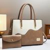 Em estoque Bolsa Tote Feminina 2025 Primavera e Verão Nova Bolsa de Mão para o Trabalho Combinação de Cores Alto Padrão Grande Capacidade Bolsa Feminina