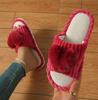 Novas Pantufas de Gato de Desenho Animado de Comércio Exterior para Mulheres, Pantufas Abertas para Casa, Pantufas de Algodão Listradas, Venda Quente Atacadista Transfronteiriça