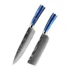 Juego de Cuchillos de Chef para Venta al por Mayor en Amazon Transfronterizo, Cuchillo Santoku para Rebanar Frutas, Cuchillo de Cocina Multiusos para Deshuesar, Juego de Cuchillos de 10 Piezas