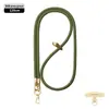 Cordón de alta gama original para teléfono móvil de 8 MM resistente para colgar en el cuello ajustable para exteriores anti-pérdida cuerda trenzada para muñeca dorada