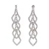 Pendientes Largos Grandes Sexy Exagerados para Discoteca Pendientes Elegantes de Novia Borla Personalidad Pendientes de Pedrería E525
