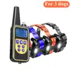 Dispositivo de Entrenamiento para Perros, Dispositivo Anti-Ladrido, Recargable, Impermeable, Anti-Ladrido, Control Remoto de Larga Distancia de 800 m, Collares de Descarga Eléctrica para Mascotas, Transfronterizo